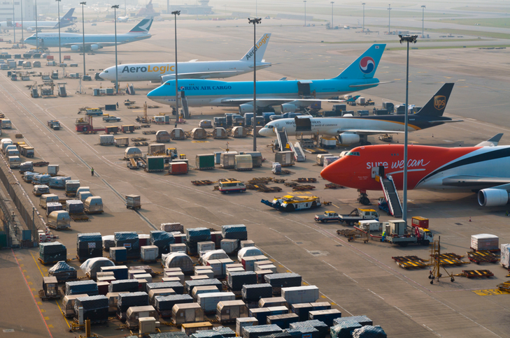 香港機場（HKG）2016年4月貨運量同比升1.2%