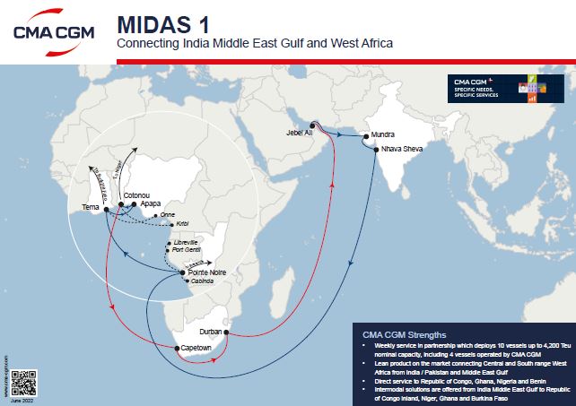 MIDAS 1 航線