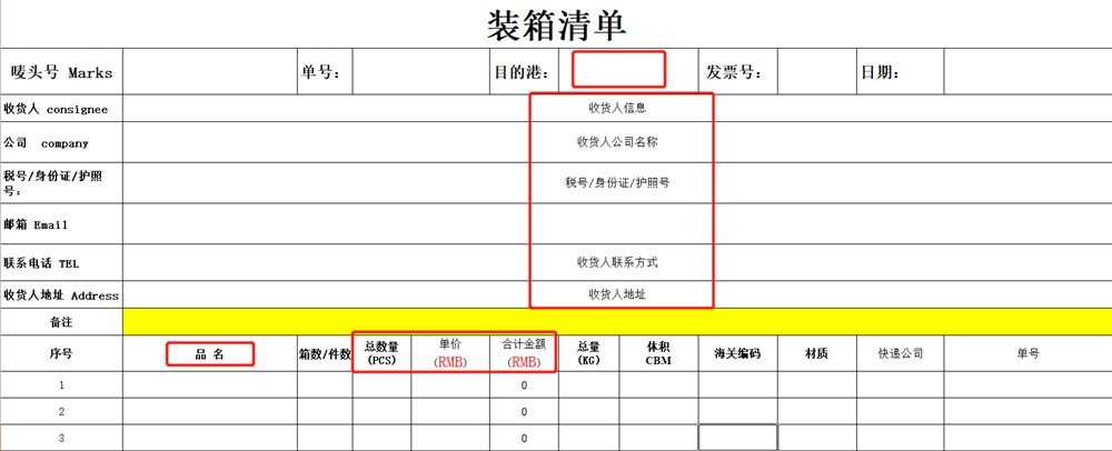 新西蘭海運(yùn)收貨人需要填寫的文件