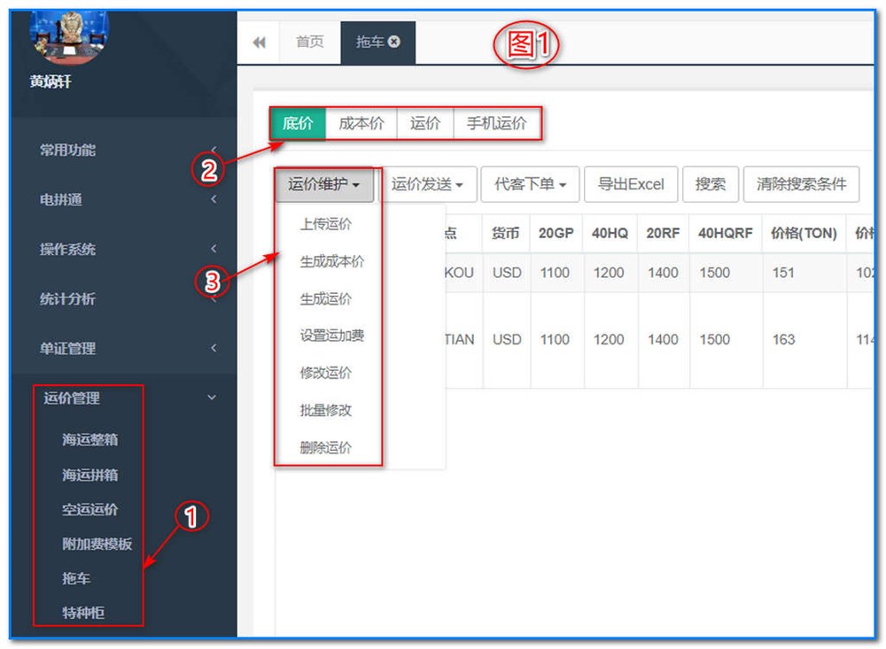 通用運(yùn)費(fèi)網(wǎng)-運(yùn)價(jià)管理-拖車運(yùn)價(jià)維護(hù)操作說明④